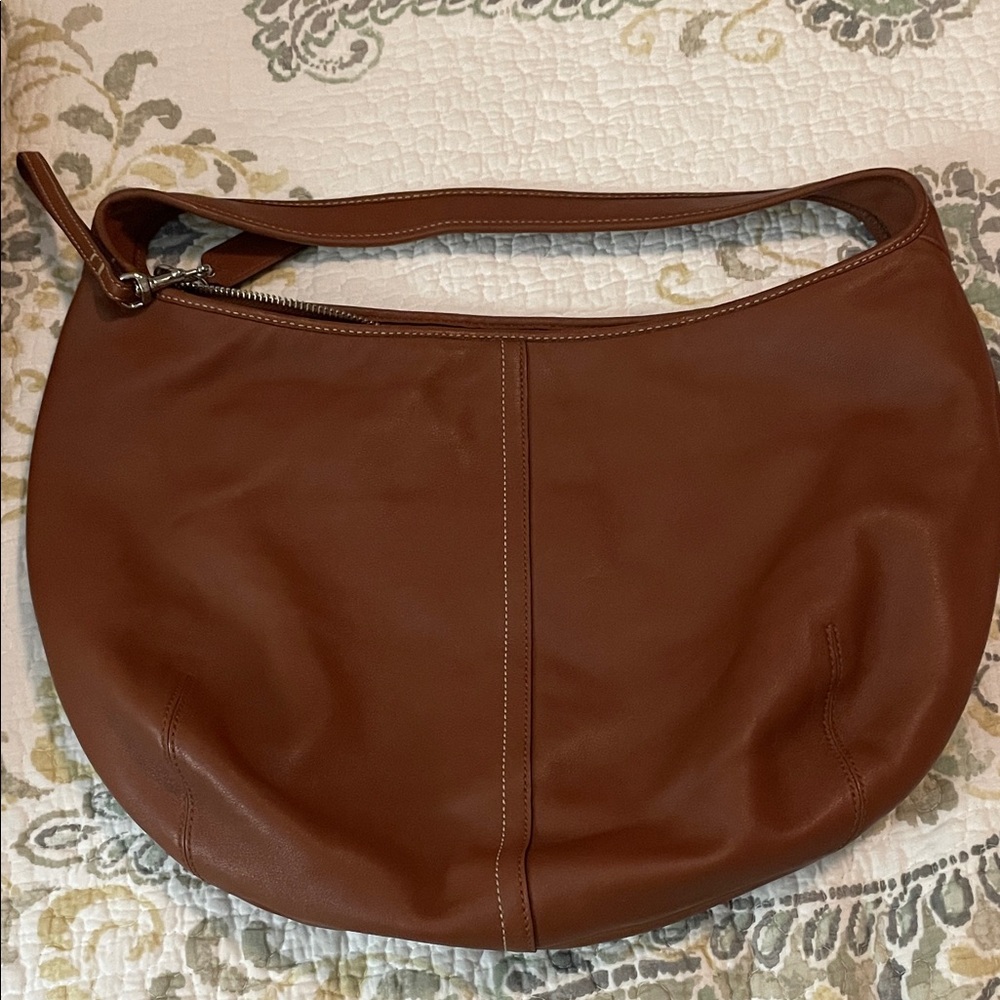 Coach Rich Brown Leather Hobo Bag